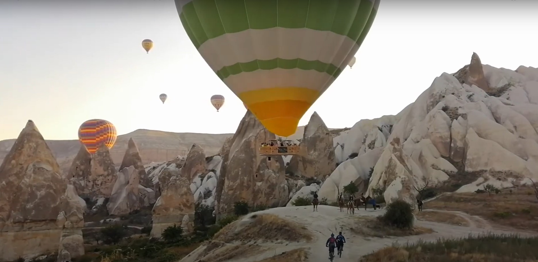 Early Bikers Catch the Balloons Cappadocia